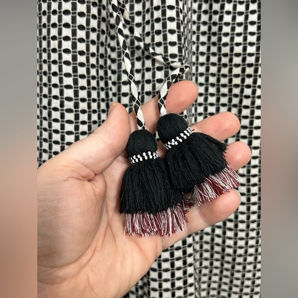 Ollari Anthropologie Boho Tassel Jogger Pants - Picture 8 of 14